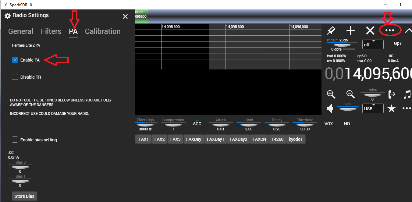 Enable PA Configuration